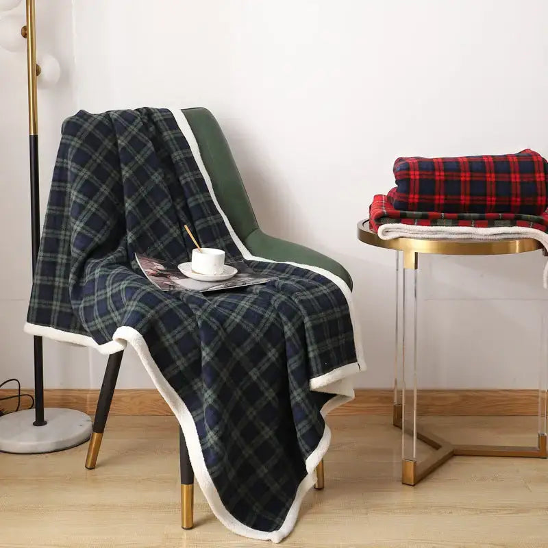 Lambswool Plaid Blanket (3 Colours)