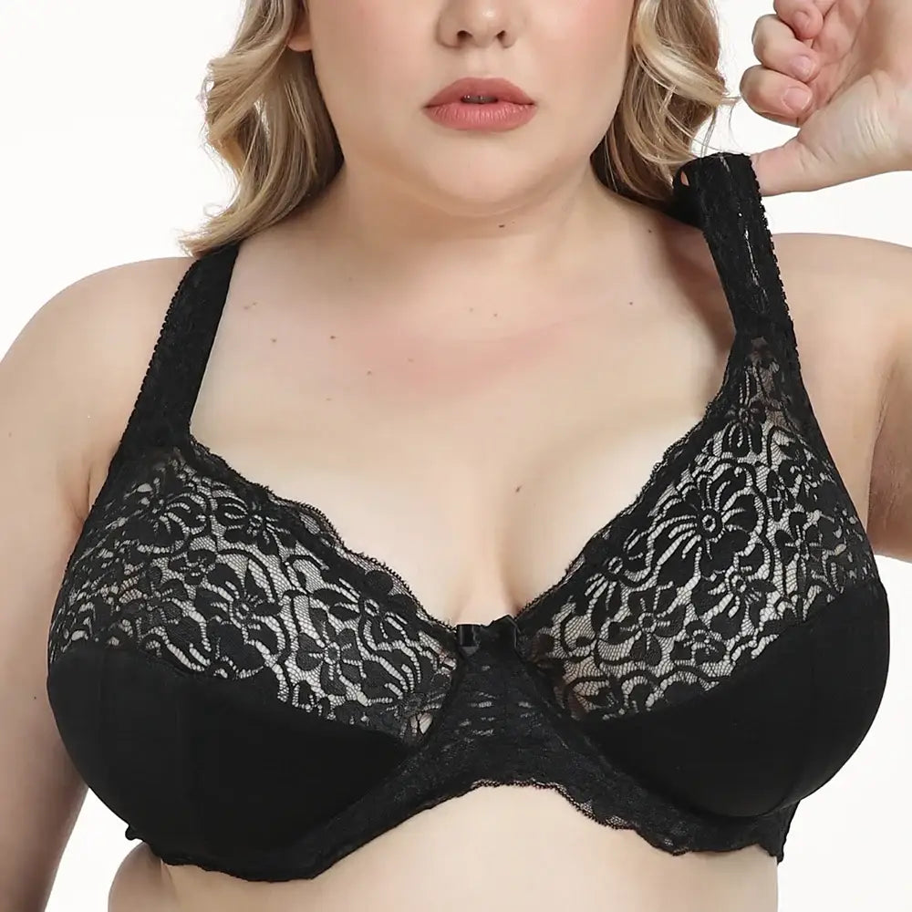 Minimizer Brassiere; Plus Size; Lace Bra