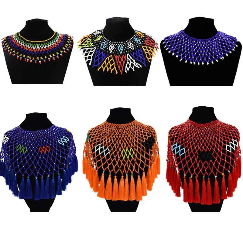 Handmade Beaded Zulu Necklaces  ( 11 variants)