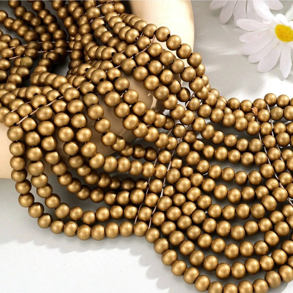 Fashionable Handmade Wooden Bead Woven Necklace (4 colours)