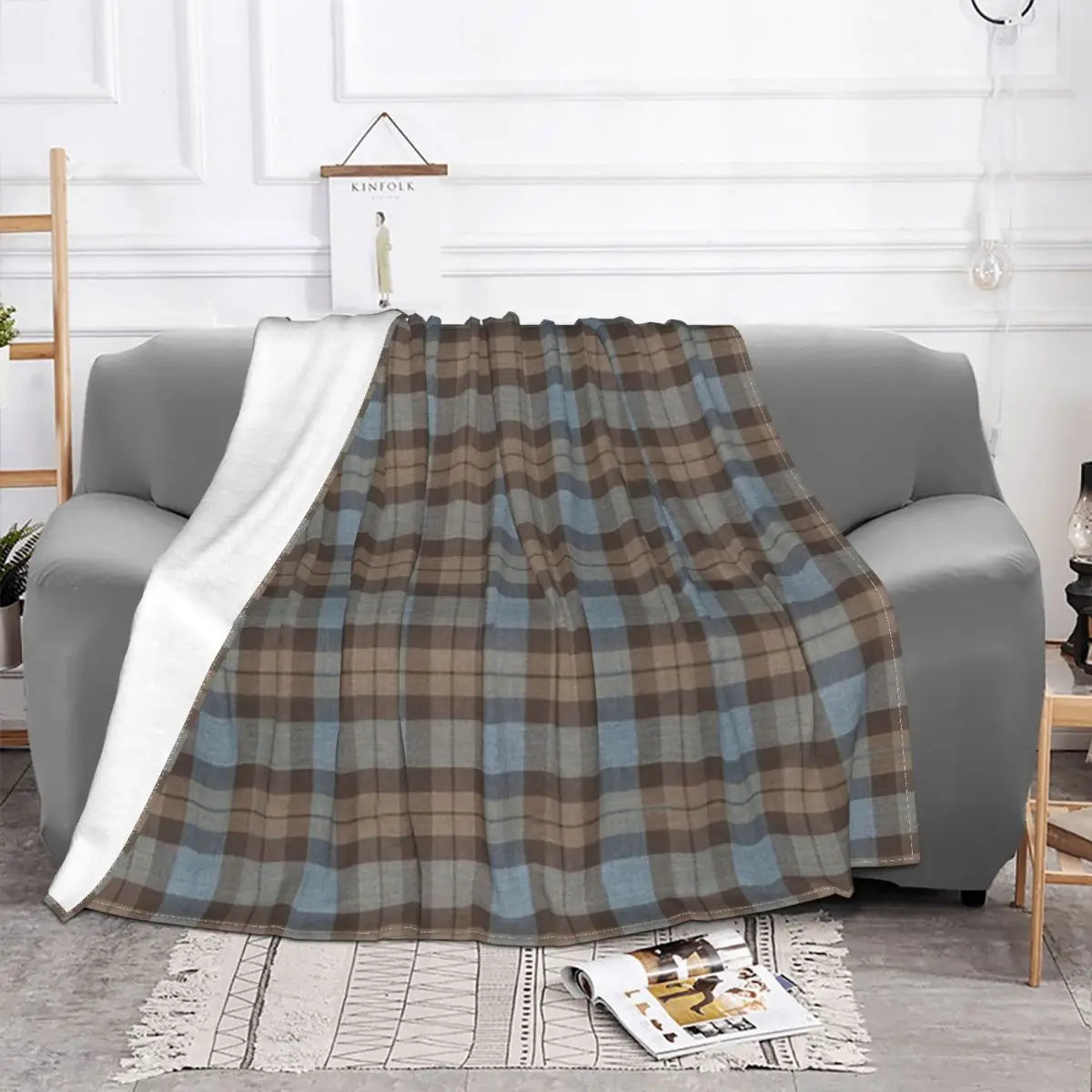 Throw blanket , Plaid , Flannel, Tartan