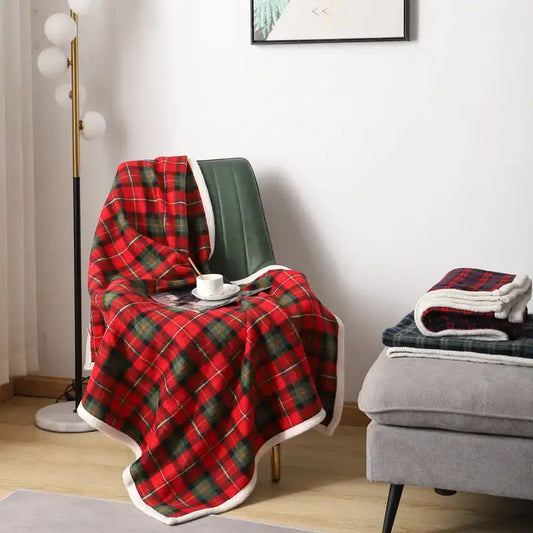 Lambswool Plaid Blanket (3 Colours)