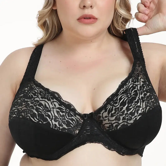 Minimizer Brassiere; Plus Size; Lace Bra